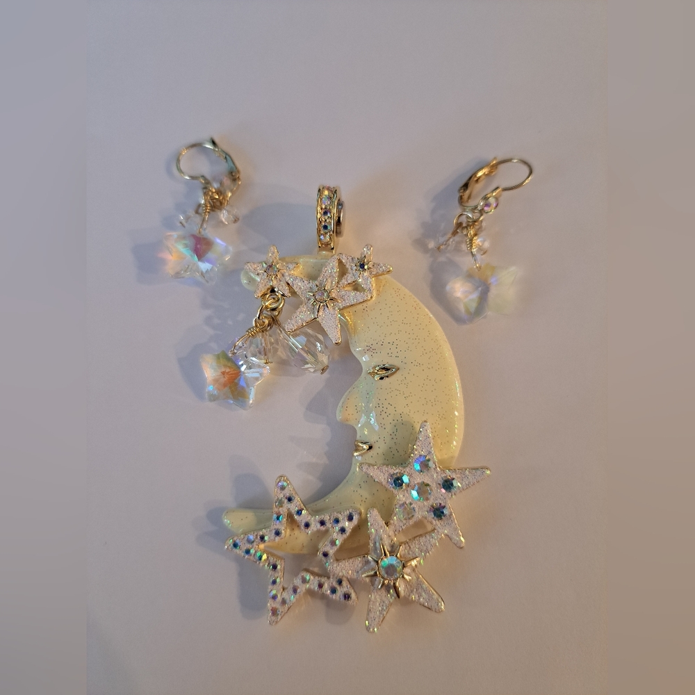 Kirks Folly Starlight Dreamer Magnetic Enhancer & earrings